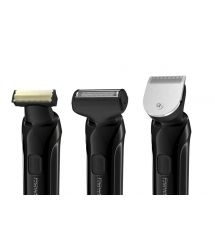 Rowenta Триммер Forever Sharp Ultimate для бороды и усов, акум., насадок-10, 120 мин. работы, дисплей, сталь, черный