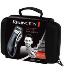 Remington Машинка для стрижки Stylist, сеть+акум., насадок-8, кейс,ножницы, расческа в компл., керамич.напыление, черный