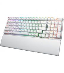 ASUS Клавиатура механическая ROG Strix Scope II, 96key, NX Snow, USB-A/WL/BT, EN, RGB, белый