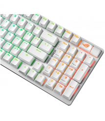 ASUS Клавиатура механическая ROG Strix Scope II, 96key, NX Snow, USB-A/WL/BT, EN, RGB, белый