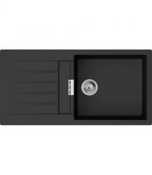 Grohe Мойка кухонная K400, гранит, прямоуголь., с крылом, 860x500x205мм, чаша - 1, врезная, черный гранит