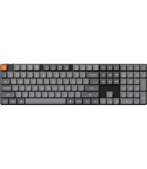 Keychron Клавиатура механическая K5 Max 104Key, Gateron MX 2.0 Red, WL/BT/USB-A, QMK, White Led, черный