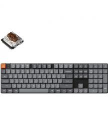 Keychron Клавиатура механическая K5 Max 104Key, Gateron MX 2.0 Brown, WL/BT/USB-A, QMK, Hot-swap, RGB, черный