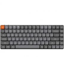 Keychron Клавиатура механическая K3 Max 84Key, Gateron MX 2.0 Red, WL/BT/USB-A, QMK, EN/UKR, RGB, черный