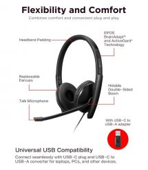 Lenovo Гарнитура Wired ANC Headset Gen 2 (Teams)
