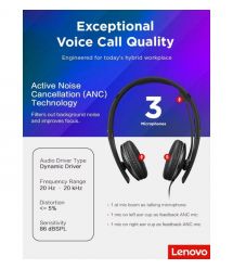 Lenovo Гарнитура Wired ANC Headset Gen 2 (Teams)