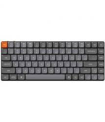 Keychron Клавиатура механическая K3 Max 84Key, Gateron MX 2.0 Brown, WL/BT/USB-A, QMK, EN/UKR, White Led, черный