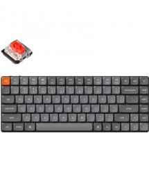 Keychron Клавиатура механическая K3 Max 84Key, Gateron MX 2.0 Red, WL/BT/USB-A, QMK, Hot-swap, EN/UKR, RGB, черный