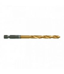 Milwaukee Сверло по металлу RedHEX HSS-G TiN, 6х63х105мм