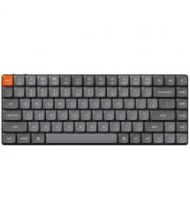 Keychron Клавиатура механическая K3 Max 84Key, Gateron MX 2.0 Blue, WL/BT/USB-A, QMK, Hot-swap, EN/UKR, RGB, черный
