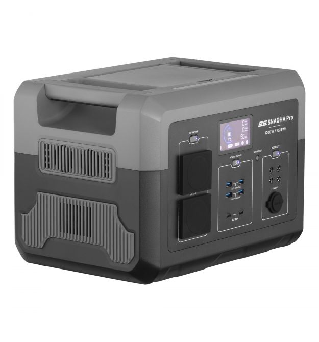 2E Портативная электростанция Snagha PRO, 1200 Вт, 1024 Вт/ч, WiFi/BT, быстрая зарядка