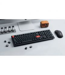 Keychron Клавиатура механическая K10 PRO 100Key, K pro Banana, WL/BT/USB-A, QMK, EN/UKR, RGB, черный