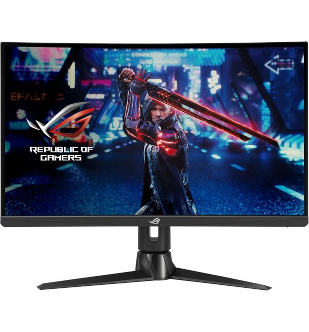 ASUS Монитор 27" ROG Strix XG27AQV 2xHDMI, DP, Audio, IPS, 2560x1440, 170Hz, 1ms, sRGB 120%, CURVED, AdaptiveSync, Pivot, HDR400