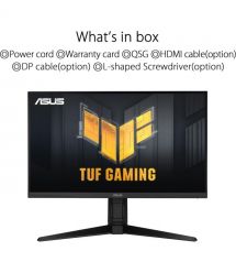 ASUS Монитор 27" TUF Gaming VG279QL3A 2xHDMI, DP, MM, IPS, 180Hz, 1ms, sRGB 125%, AdaptiveSync, Pivot, HDR400