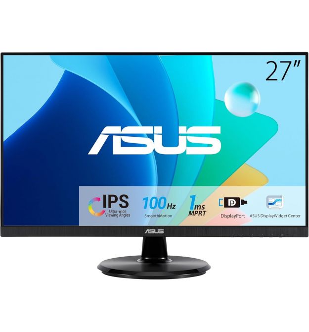 ASUS Монитор 27" VA27DQFR D-Sub, HDMI, DP, MM, IPS, 100Hz, 1ms, AdaptiveSync