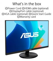 ASUS Монитор 27" VA27DQFR D-Sub, HDMI, DP, MM, IPS, 100Hz, 1ms, AdaptiveSync