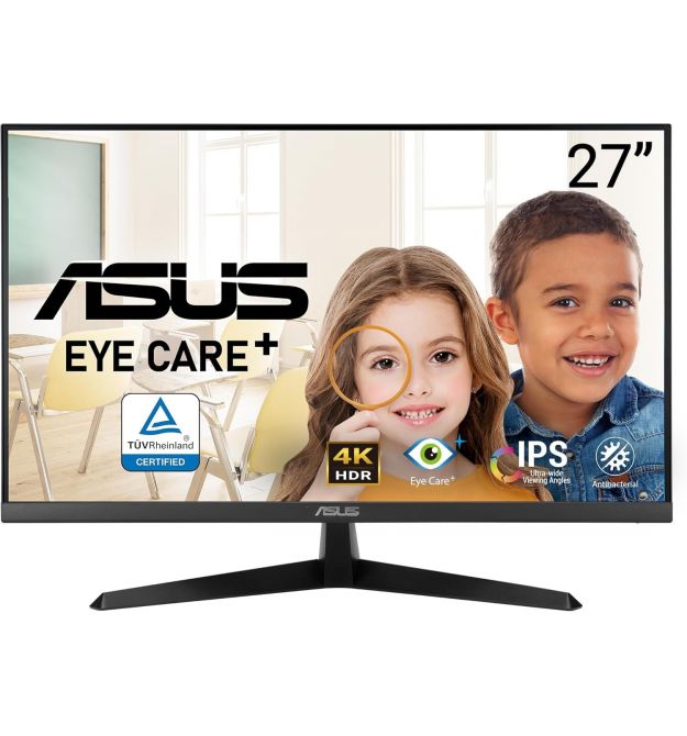 ASUS Монитор 27" VY27UQ 2xHDMI, DP, MM, IPS, 3840x2160, sRGB 99%, AdaptiveSync, HDR10