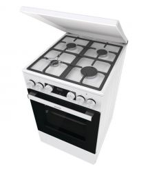 Gorenje Плита комби, 70л, 50x60см, IconLed, чугун, с крышкой, белый