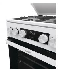 Gorenje Плита комби, 70л, 50x60см, IconLed, чугун, с крышкой, белый
