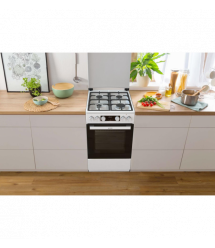 Gorenje Плита комби, 70л, 50x60см, IconLed, чугун, с крышкой, белый