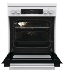 Gorenje Плита комби, 71л, 60x60см, дисплей, IconLed, чугун, белый