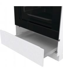 Gorenje Плита комби, 71л, 60x60см, дисплей, IconLed, чугун, белый
