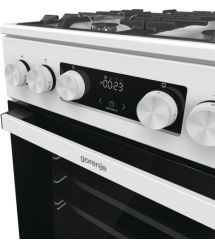 Gorenje Плита газовая, 67л, 50x60см, дисплей, IconLed, чугун, белый