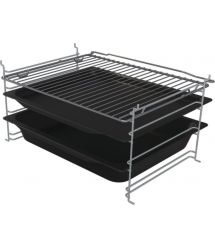 Gorenje Плита газовая, 67л, 50x60см, дисплей, IconLed, чугун, белый