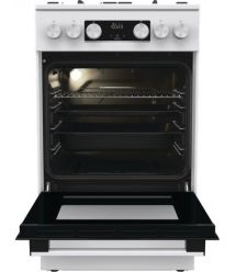 Gorenje Плита газовая, 67л, 50x60см, дисплей, IconLed, чугун, белый
