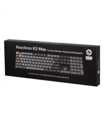 Keychron Клавиатура механическая K5 Max 104Key, Gateron MX 2.0 Brown, WL/BT/USB-A, QMK, White Led, черный