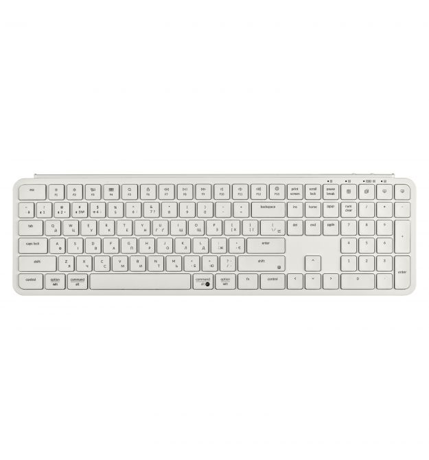 Keychron Клавиатура мембраная B6 Pro, USB/WL/BT, ivory white