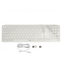 Keychron Клавиатура мембраная B6 Pro, USB/WL/BT, ivory white