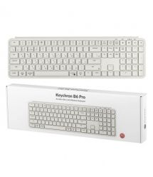 Keychron Клавиатура мембраная B6 Pro, USB/WL/BT, ivory white