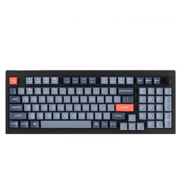Keychron Клавиатура механическая Keychron V5 Max 100Key, Gateron Jupiter Banana, Knob, WL/BT/USB-A, Hot-Sw