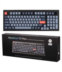 Keychron Клавиатура механическая Keychron V5 Max 100Key, Gateron Jupiter Banana, Knob, WL/BT/USB-A, Hot-Sw