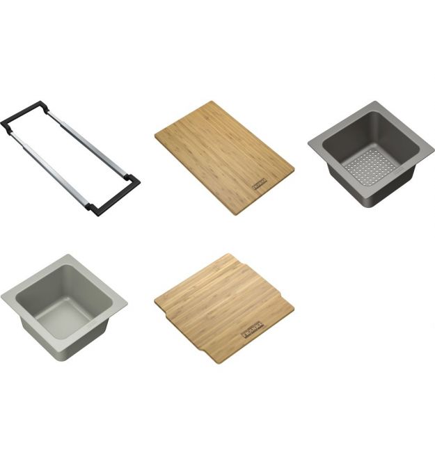 Franke Набор аксессуаров All In 2, мини-колландер, емкость для хранения, 2 доски, держатель