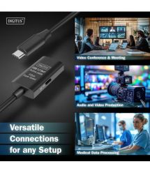 Digitus Удлинитель USB 3.2 Gen1 Active Cable 5G, C/M-C/F, 10м, черный
