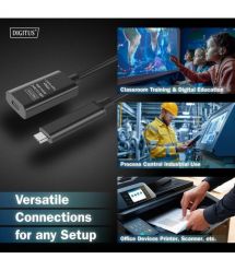 Digitus Удлинитель DIGITUS USB 3.2 Gen2 Active Cable 10G, C/M-C/F, 5м, черный