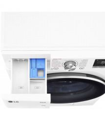 LG Стирально-сушильная машина фронтальная, 9(6)кг, 1400, А, 56см, дисплей, пар, инвертор, белый