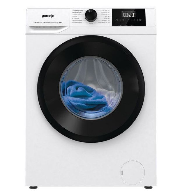 Gorenje Стиральная машина фронтальная, 6кг, 1000, A+++, 43.5см, дисплей, пар, инвертор, белый