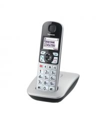 Panasonic Радиотелефон DECT KX-TGE510RUS, чёрно-серебряный