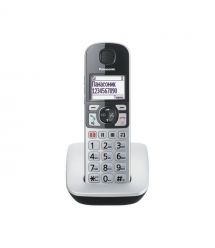 Panasonic Радиотелефон DECT KX-TGE510RUS, чёрно-серебряный