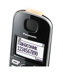 Panasonic Радиотелефон DECT KX-TGE510RUS, чёрно-серебряный