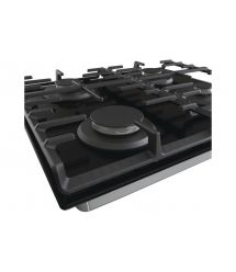 Gorenje Варочная поверхность газ на стекле, 60см, чугун, черный