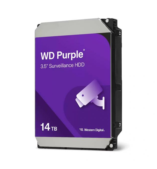 WD Жесткий диск 14TB 3.5" 7200 512MB SATA Purple Pro Surveillance