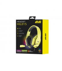 2E Gaming Гарнитура игровая HG315, 7.1, USB-A, RGB, 2м, жёлтый