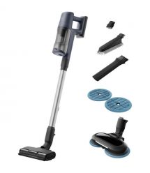 Electrolux Пылесос беспроводный, влажная уборка, конт пыль -0.5л, автон. раб. до 50мин, вес-2.49кг, НЕРА12, 5 насадок, синий