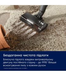 Electrolux Пылесос беспроводный, влажная уборка, конт пыль -0.5л, автон. раб. до 50мин, вес-2.49кг, НЕРА12, 5 насадок, синий