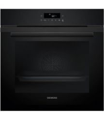 Siemens Духовой шкаф электрический, 71л, A+, дисплей, конвекция, пиролиз, черный