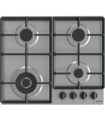 Gorenje Варочная поверхность газовая, 60см, чугун, комфорка Wok, нерж